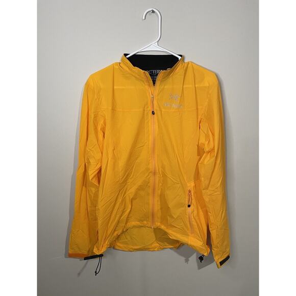 Vtg Arcteryx Light Jacket Women's Large‎ Yellow Full Zip Nylon